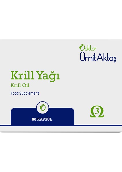 Dr. Ümit Aktaş Krill Yağı - 500MG - Kolin ve Astaksantin Içeren Okside Olmayan 60 Kapsül