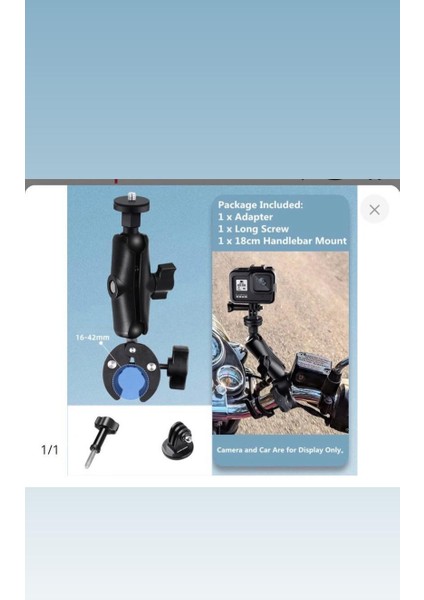 INSTA360 Motorsiklet Tutucu