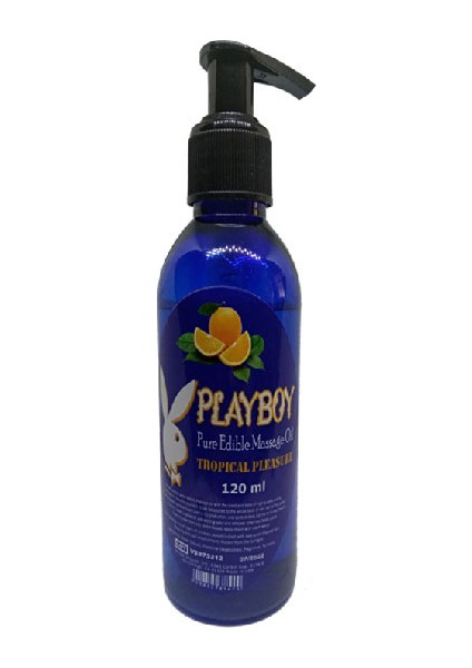 Pure Edible Torpikal Meyve Aromalı 120 ml Errotik Masaj Yağı / Playboy Pure Edible Tropical Flavored Massage Oil 120ML