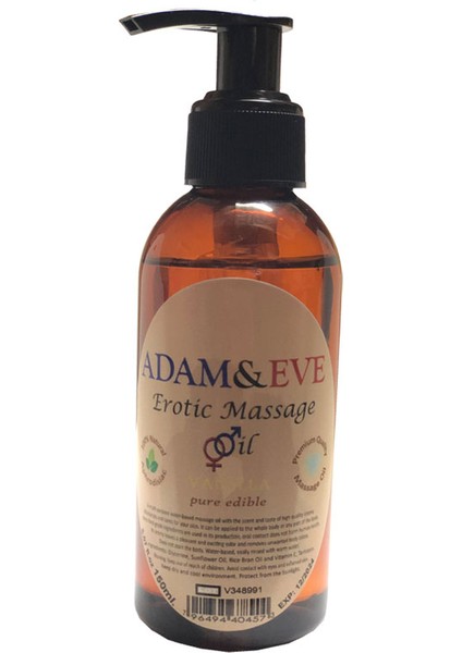 Adam & Eve Massage Oil Aromatic Vanilla Adam&eve 150 ml ER0TIC Massage / 150 ml Boy Aromatik Vanilyalı Adam Eve ER0TIK Masaj Yağı