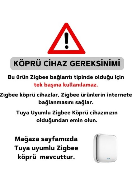 Zigbee Çift Çıkışlı Nötrsüz Akıllı Röle ( Tuya - Smart Life Uyumlu )