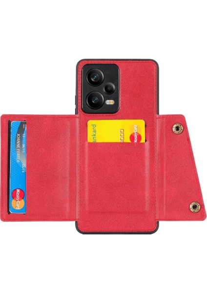 Cüzdan Kılıf Için Xiaomi Poco X5 Cüzdan Kılıf Darbeye Koruyucu Kart Buit (Yurt Dışından) modelleri
