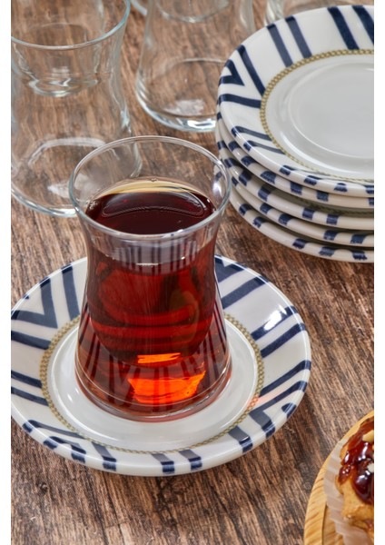 12 Parça Porselen Ikram Çay Seti