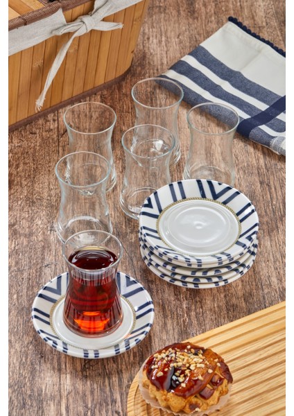 12 Parça Porselen Ikram Çay Seti