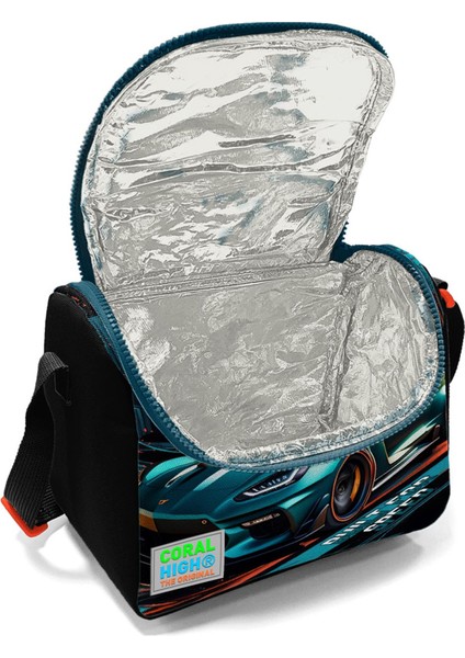 Kids Gri Nefti Anime Motorsiklet Desenli Üç Bölmeli Çekçekli 3'lü Çanta Seti SET0123964 fırsatları