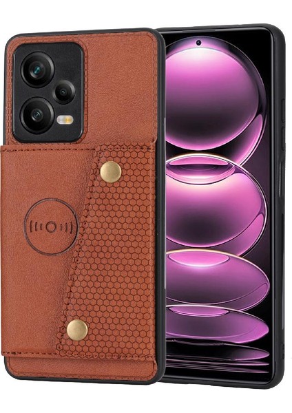 Cüzdan Kılıf Için Xiaomi Poco X5 Cüzdan Kılıf Darbeye Koruyucu Kart Buit (Yurt Dışından)