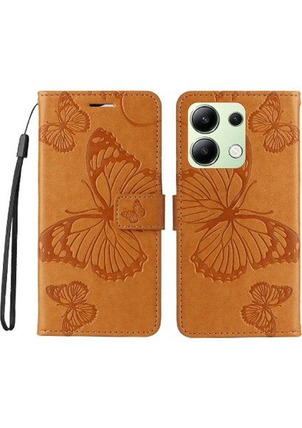 Xiaomi Redmi Not 13 Için Flip Case 4g Flip Kickstand Pu Deri Darbeye (Yurt Dışından)
