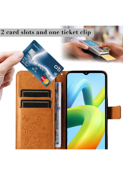 Xiaomi Redmi A1 Artı Manyetik Kapak Için Flip Case Kart Yuvası Standı ile Pu (Yurt Dışından) indirimleri