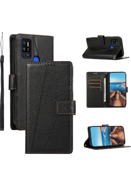 Tecno Kıvılcım 6 Hava Şok Emici Darbeye Üç Kart Için Flip Case (Yurt Dışından)