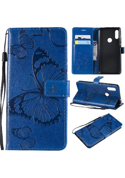 Xiaomi Redmi 7 Için Flip Case Manyetik Kapak Pu Deri Kart Yuvası ile Çevirin (Yurt Dışından)