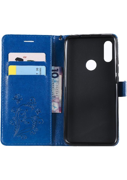 Xiaomi Redmi 7 Için Flip Case Manyetik Kapak Pu Deri Kart Yuvası ile Çevirin (Yurt Dışından)