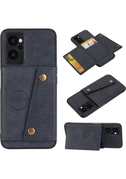 Realme Narzo 50A Başbakan Darbeye Koruyucu Kickstand Için Cüzdan Durumda (Yurt Dışından)