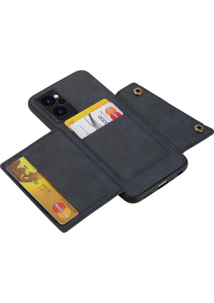 Realme Narzo 50A Başbakan Darbeye Koruyucu Kickstand Için Cüzdan Durumda (Yurt Dışından)