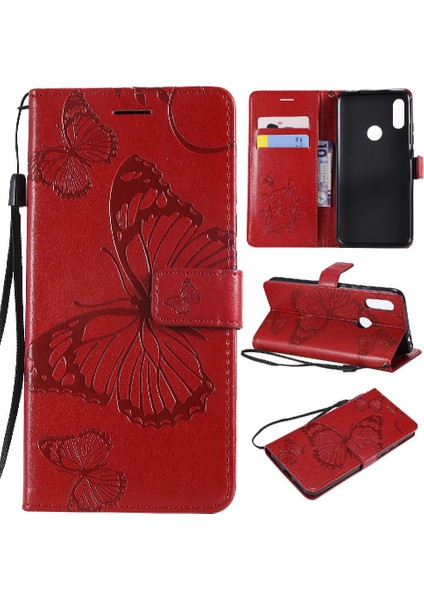 Xiaomi Redmi 7 Için Flip Case Manyetik Kapak Pu Deri Kart Yuvası ile Çevirin (Yurt Dışından)