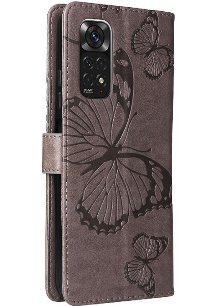 Xiaomi Redmi Not 11 Için Flip Case Kart Yuvası ile 4g Darbeye Kapak Pu (Yurt Dışından)