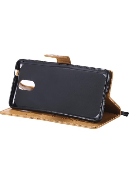 Nokia 3.1 Için Flip Case Pu Deri Flip Kickstand Manyetik Kapak Kapak (Yurt Dışından)