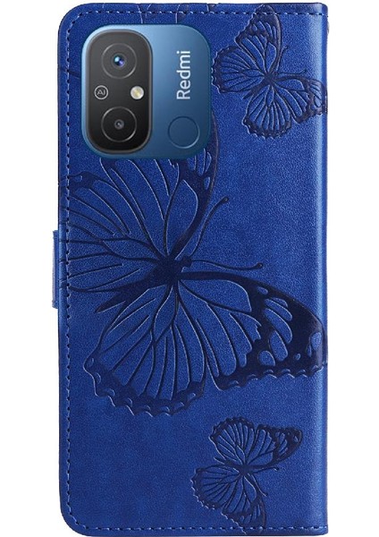 Kart ile Xiaomi Redmi 12C Manyetik Kapak Darbeye Kapak Için Flip Case (Yurt Dışından)