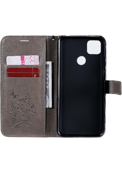Xiaomi Redmi 9c Flip Case Kickstand Kart Yuvası Standı Pu Kapak (Yurt Dışından)