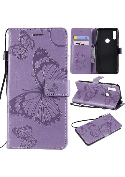 Xiaomi Redmi 7 Için Flip Case Manyetik Kapak Pu Deri Kart Yuvası ile Çevirin (Yurt Dışından)