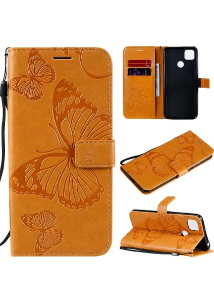 Xiaomi Redmi 9c Flip Case Kickstand Kart Yuvası Standı Pu Kapak (Yurt Dışından)