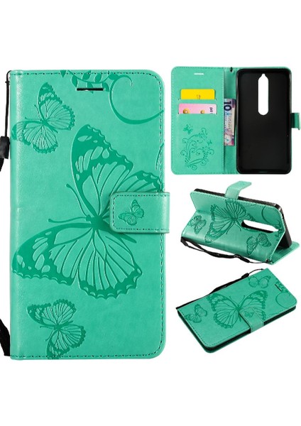 Nokia 6 2018 Flip Kickstand Darbeye Kapak Manyetik Kapak Için Flip Case (Yurt Dışından)