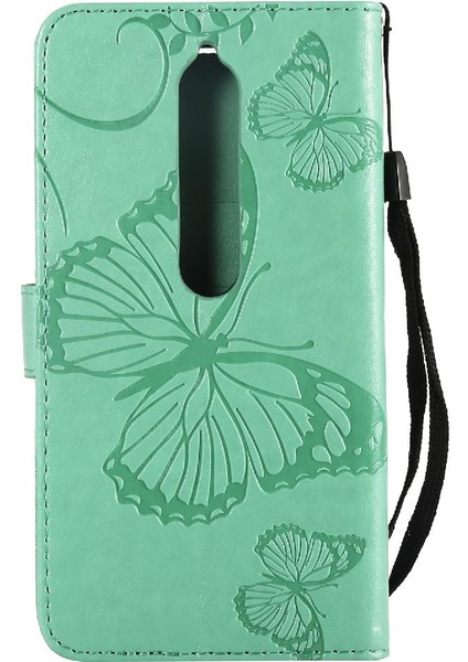 Nokia 6 2018 Flip Kickstand Darbeye Kapak Manyetik Kapak Için Flip Case (Yurt Dışından)
