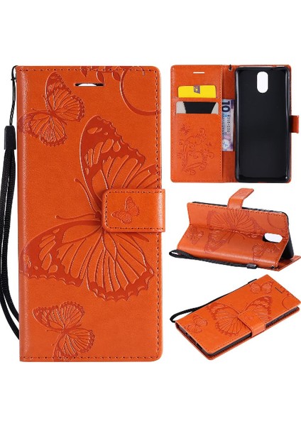 Nokia 3.1 Için Flip Case Pu Deri Flip Kickstand Manyetik Kapak Kapak (Yurt Dışından)