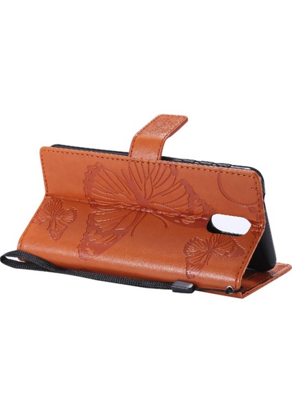 Nokia 3.1 Için Flip Case Pu Deri Flip Kickstand Manyetik Kapak Kapak (Yurt Dışından)