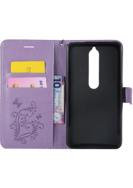 Nokia 6 2018 Flip Kickstand Darbeye Kapak Manyetik Kapak Için Flip Case (Yurt Dışından)