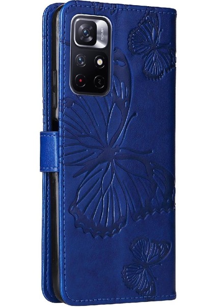 Xiaomi Redmi Not 11T Için Flip Case 5g Darbeye Kapak Kart Yuvası ile Pu (Yurt Dışından)