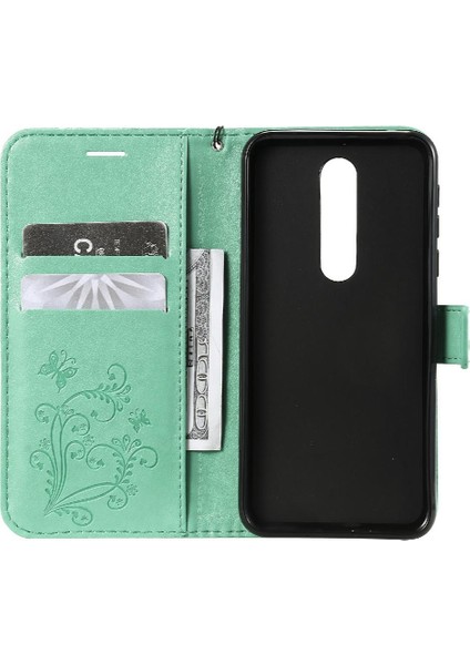 Nokia 7.1 Için Flip Case Pu Deri Flip Kickstand Manyetik Kapak Kapak (Yurt Dışından)