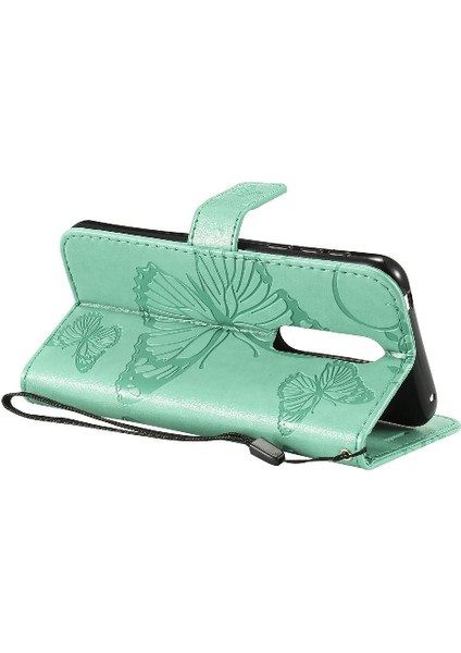Nokia 7.1 Için Flip Case Pu Deri Flip Kickstand Manyetik Kapak Kapak (Yurt Dışından)