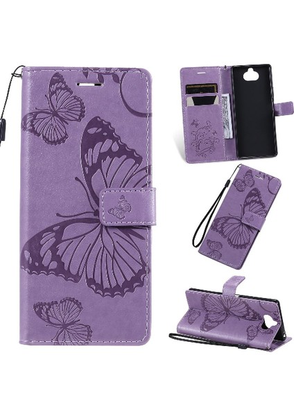 Sony Xperia 20 Için Flip Case Manyetik Kapak Pu Deri Darbeye Kapak (Yurt Dışından)