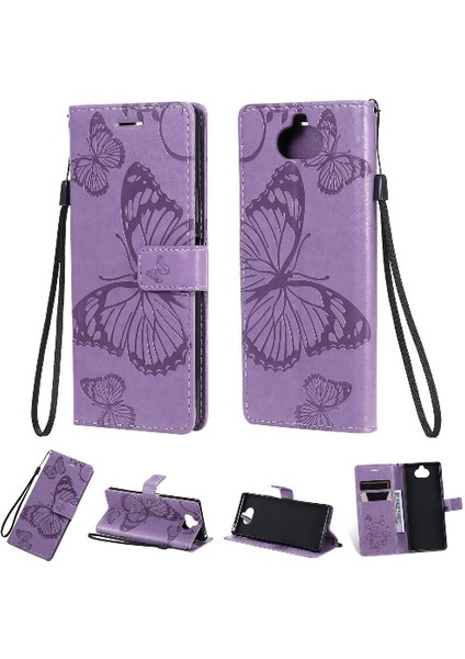 Sony Xperia 20 Için Flip Case Manyetik Kapak Pu Deri Darbeye Kapak (Yurt Dışından) modelleri