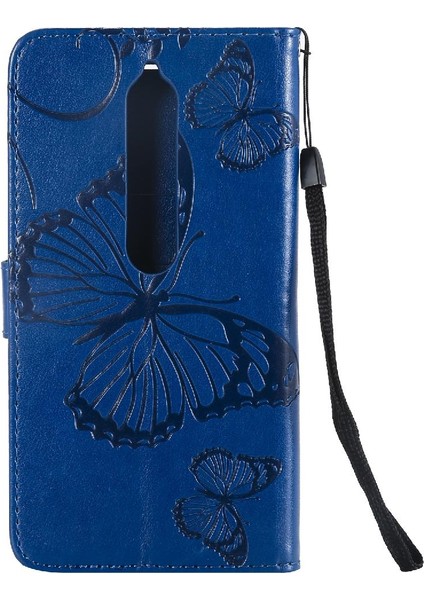 Nokia 6 2018 Flip Kickstand Darbeye Kapak Manyetik Kapak Için Flip Case (Yurt Dışından)