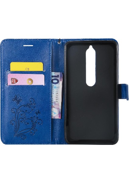 Nokia 6 2018 Flip Kickstand Darbeye Kapak Manyetik Kapak Için Flip Case (Yurt Dışından)