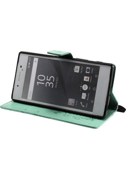 Sony Xperia Z5 Flip Kickstand Manyetik Kapak Için Flip Case Kart Yuvası ile (Yurt Dışından) indirimleri
