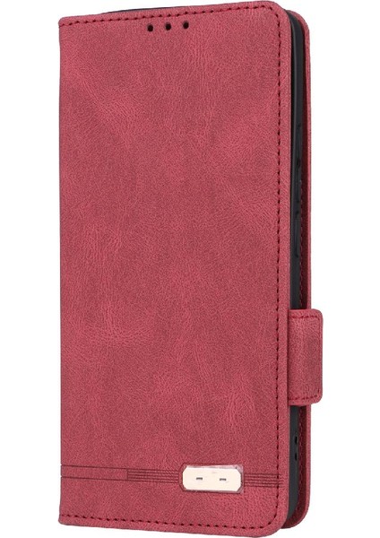 Xiaomi Poco F6 Pro Deri Kart Tutucu ile Folio Flip Case (Yurt Dışından)
