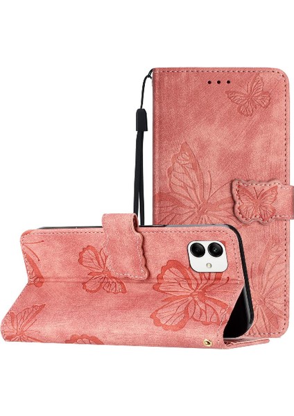 Samsung Galaxy A04E Cüzdan Manyetik Kapatma Kart Yuvaları Pu Için Flip Case (Yurt Dışından)