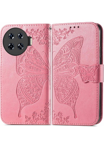 Tecno Spark 20 Pro Artı Cüzdan Kanat Kelebek Çok Renkli Için Flip Case (Yurt Dışından)