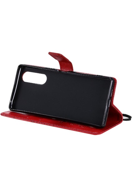 Sony Xperia 5 Flip Kickstand Manyetik Kapak Pu Deri ile Flip Case (Yurt Dışından)