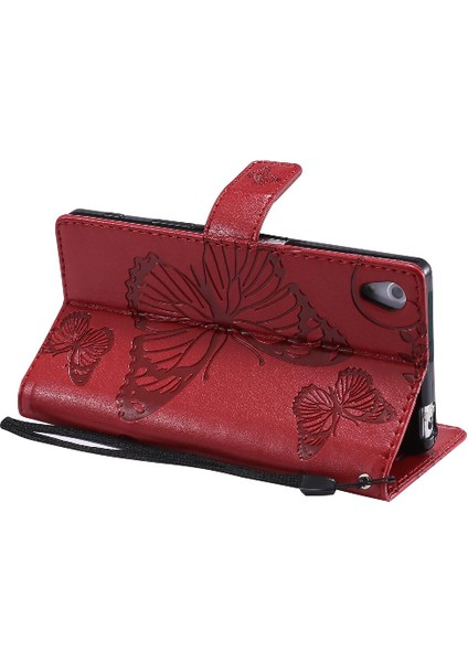 Sony Xperia Z5 Flip Kickstand Manyetik Kapak Için Flip Case Kart Yuvası ile (Yurt Dışından) fiyatları