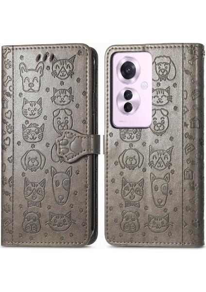 Oppo Için Kılıf Oppo 11 F 5g Kısa Kayış Kapak Çevirin Karikatür Hayvanlar Deri (Yurt Dışından) fırsatları