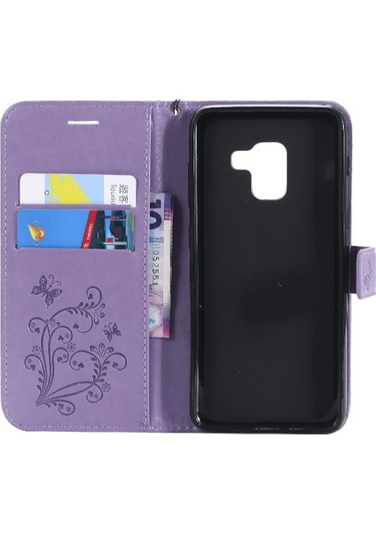 Kart ile Samsung Galaxy A8 2018 Darbeye Kapak Pu Deri Için Flip Case (Yurt Dışından) fırsatları