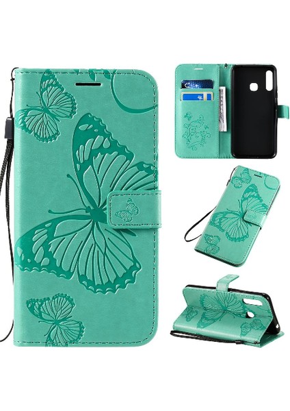 Kart Yuvası Standı Manyetik Kapak ile Samsung Galaxy Acase Pu Deri Kılıf (Yurt Dışından)