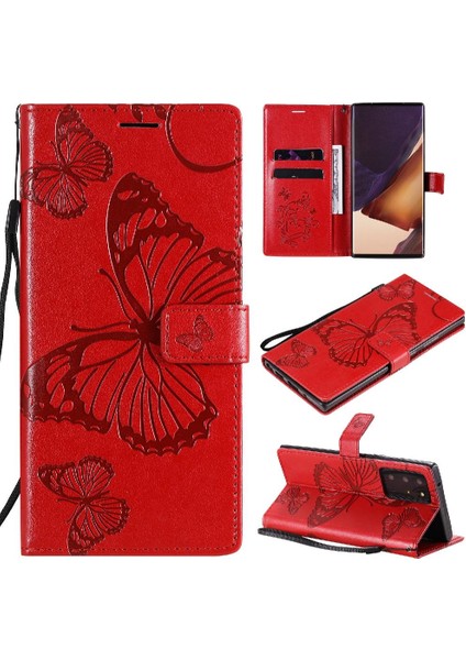 Samsung Galaxy Not 20 Için Kılıf Ultra Flip Kickstand Pu Deri Darbeye (Yurt Dışından)