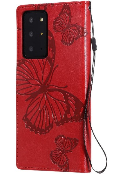 Samsung Galaxy Not 20 Için Kılıf Ultra Flip Kickstand Pu Deri Darbeye (Yurt Dışından)
