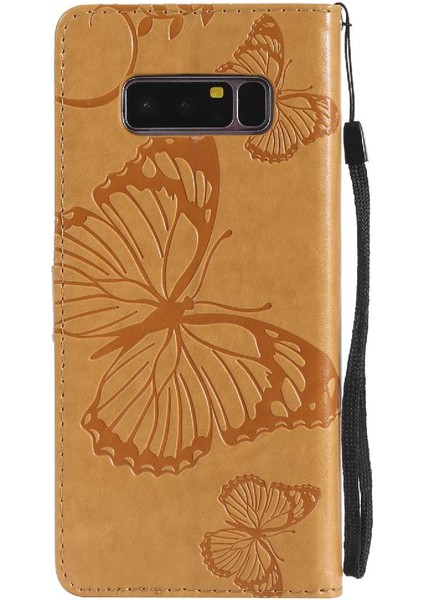 Kart Yuvası Standı ile Samsung Galaxy Not 8 Için Kılıf Kickstand Kapak Çevirin (Yurt Dışından)