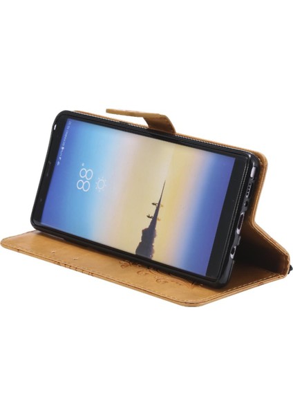 Kart Yuvası Standı ile Samsung Galaxy Not 8 Için Kılıf Kickstand Kapak Çevirin (Yurt Dışından)