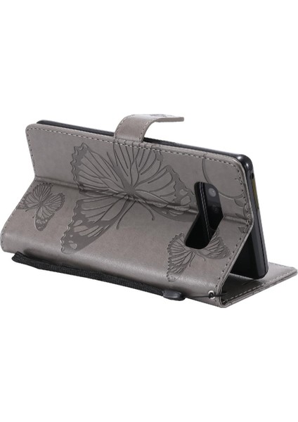 Kart Yuvası Standı ile Samsung Galaxy Not 8 Için Kılıf Kickstand Kapak Çevirin (Yurt Dışından)